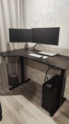 Регулируемый стол Barsky StandUp Corner black 145x85см BSTc-01 фото от покупателей 5