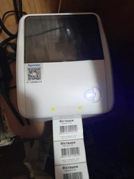 Термопринтер принтер для наклеек печати самоклеящихся этикеток штрих qr кодов штрихкодов и чеков мини портативный мобильный маленький термопринтеры термо принтеры для маркировки товаров ттн новой почты Xprinter XP 420B с usb 203 dpi белый