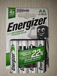 Аккумулятор Energizer Recharge Power Plus, AA, 2000 mAh, Ni-MH, блистер 4 шт фото от покупателей 1