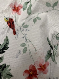 Комплект постельного белья Zastelli Двуспальный 175х210 см JH11995-10 Птицы в саду жатка Разноцветный (2100000285655) фото от покупателей 6