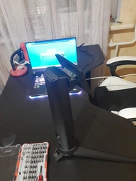 Комп'ютерний стіл геймерський ігровий DROM Lite чорний письмовий стіл фото от покупателей 2