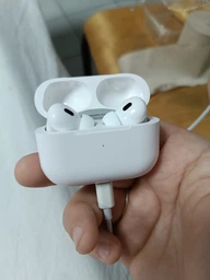 Навушники бездротові з активним шупопоглинанням Air Pro 2nd gen бездротові Bluetooth навушники з магнітним зарядним чохлом MagSafe та бездротовою зарядкою миттєве підключення White Kayfovo AE2GN фото від покупців 8
