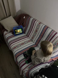 Противоударный детский чехол STR EVA для iPad 9, 2021 (10.2" экран), с подставками треугольник Blue