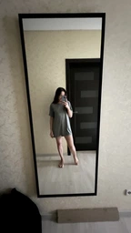 Зеркало в полный рост 163х63 на стену Black Mirror 2028-64 в узкой белой раме для дома магазина салона фото от покупателей 1