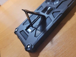 Чехол Shockproof Shield для Xiaomi Redmi Note 13 бампер противоударный с подставкой Blue