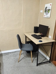 Стіл письмовий Line Лайт Ferrum-decor 750x1200x600 Чорний метал ДСП Дуб Сан-Маріно 16 мм (LINE123) фото від покупців 1