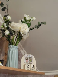 Ваза для квітів пластикова МВМ MY HOME 18 см Біла (DH-FLOWERS-01 WHITE)