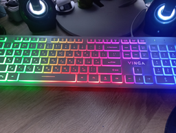 Клавіатура дротова Vinga KB410 USB Black фото від покупців 13