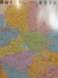 Карта України адміністративно-територіальний устрій 105х75 см М 1:1 250 000 картонна (4820114950178) фото від покупців 3