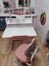 Комплект мебели Evo-Kids BD-24 стол + стул + полка + лампа Blue (BD-24 BL) фото от покупателей 4