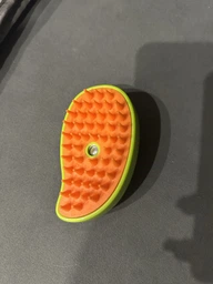Паровая щетка расческа для вычесывания шерсти котов 3 в 1 Steamy Cat Brush Зеленая фото от покупателей 7