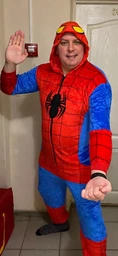 Піжама кігурумі Людина павук Синій Kigurumi krd0076 L (169-179 см)