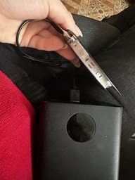 USB Светодиодная LED лента SMD2835 гибкая самоклеющаяся 5 вольт от повербанка. ЮСБ экономная лампа светильник нейтральный белый свет от Power Bank 5 метров фото от покупателей 6