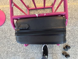 Пластикова валіза ручна поклажа Lowcost лоукост Wizz Air 40 x 20 x 30 бежева фото від покупців 4