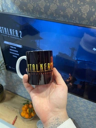 Подарочная чашка с принтом Сталкер 2 (Stalker 2) Оранжевый 330 мл. фото от покупателей 1