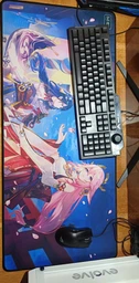 Игровая поверхность WorkPlaceShop Genshin Impact Яэ Мико и Райден 300х700 мм фото от покупателей 9