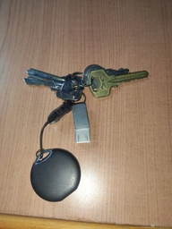 Bluetooth брелок із захистом від втрати Tracker E-V2201 для iOS/Android (Чорний)