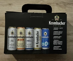 Подарочный набор пива Krombacher Pils 4.8% 0.5 л x 1 шт + Krombacher Weizen 4.8% 0.5 л x 1 шт + Krombacher Hell 6% х 1 шт + Krombacher Pils 0% х 1 шт (4008287011036) фото от покупателей 7