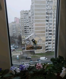 Прозрачная кормушка для птиц на окно Домик фото от покупателей 5