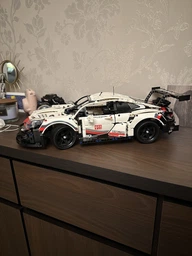 Конструктор машинка технік Porsche 911 RSR Racing Vesion Technology на 1630 деталей в масштабі 1:10 Порше авто гоночна версія фото від покупців 19