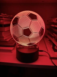 3D ночник CREATIVE подарочная ночная LED лампа светодиодный светильник Футбольный мяч 7 цветов на батарейках из акрила для дома спальни детской оригинальный интерьерный декор романтический подарок парню мужу фото от покупателей 1