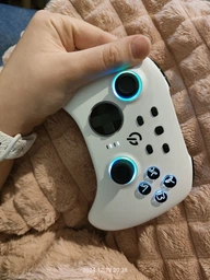 Беспроводной геймпад GamePro GPX13W 2.4G/BT 5.1/USB (Switch/PC/iOS/Android) RGB White фото от покупателей 11