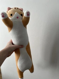 Іграшка плюшева обіймашка Кіт батон 50 см MY KIGU Коричневий (9007)