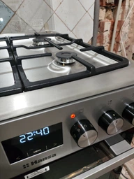Комбінована плита Hansa, 50х60 см, 65 л, чавунні конфорки, газовий контроль, дисплей, сірого кольору. (629697) фото від покупців 6