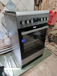 Комбінована плита Hansa, 50х60 см, 65 л, чавунні конфорки, газовий контроль, дисплей, сірого кольору. (629697) фото від покупців 5