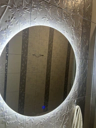 Зеркало настенное Art-com безрамное круглое с Led-подсветкой 550 мм с сенсорной кнопкой (выключатель) (Led 2 D 550 home)