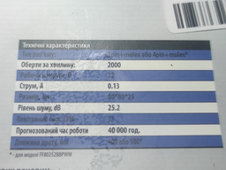 Вентилятор Frime FF80 PWM 4pin (Mb) + Molex 2Ball Bearing 80 мм Black (FF80252BBPWM)