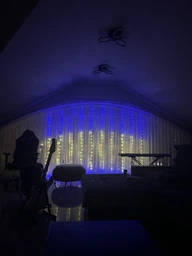 Гірлянда розумна світлодіодна штора музична RGB 300Led 6х3 м з контролером Ava фото від покупців 1