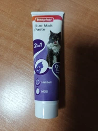 Паста Beaphar Duo Malt Paste для вывода шерсти из желудка у кошек 100 г (8711231136902) фото от покупателей 1