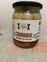 Свинина тушкована М'ясний Дар ДСТУ вищого сорту 500г фото от покупателей 1