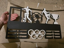 Вішалка для медалей WoodCraft Футбол 53х32см