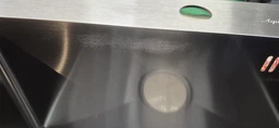 Мойка из нержавеющей стали AQUAMILL 5050 с PVD покрытием черная + смеситель + дозатор + решетка фото от покупателей 17