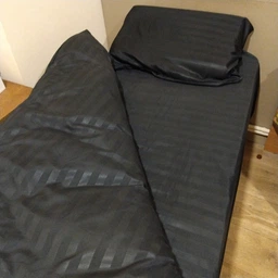 Комплект постельного белья Эней-Плюс Евро 200x220 см Luxe-0027 черный Microfiber (4820001457773) фото от покупателей 4