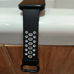 Ремешок для часов Redmi Watch 2 Lite / Xiaomi Mi Watch 2 силиконовый перфорированный Синий Белый фото от покупателей 4