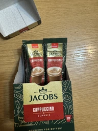 Напій кавовий розчинний Jacobs Classic Cappuccino 18.7 г х 10 шт (8714599106365) фото від покупців 1