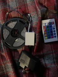Светодиодная лента влагозащищенная LED 3528 RGB 12v с контроллером+Пульт +блок питания 5м фото от покупателей 3