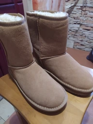 Женские угги высокие замшевые с мехом ITTS 5866 37 Черные (ROZ6501048636) фото от покупателей 5