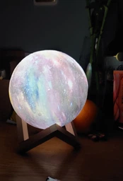 Настольный LED Ночник Berger Galaxy 15см 3D RGB с пультом д/у и аккумулятором (1039-NL-15 Galaxy 3D RGB)