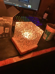 Настільний нічник проєктор КУБ з пультом Лампа RGB