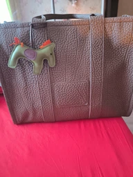 Брелок-подвеска в стиле Hermes Пони для сумки,мобильного или подвес в авто оливковый