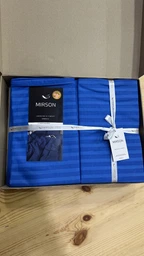 Комплект постельного белья MirSon King Size 220 x 240 Ranforce Elite 17-0609 Stripe Blue Ранфорс (2200008055837) фото от покупателей 1
