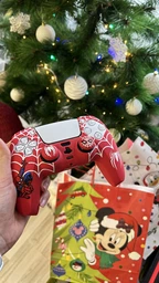Якісний захисний силіконовий чохол Spider-Man Black для геймпаду Sony DualSense PS5 + накладки на стіки [466129464] фото від покупців 3