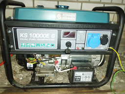 Генератор двотоплевний газ + бензин Konner&Sohnen KS 10000E G