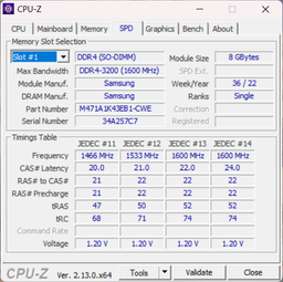 Ноутбучная оперативная память Samsung DDR4 16GB 3200MHz SO-DIMM 1Rx8 PC4-3200AA (M471A2G43AB2-CWE) фото от покупателей 1