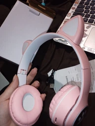 Навушники Bluetooth MDR CAT ear VZV-23M 7805 з підсвіткою, м'ятні фото от покупателей 7