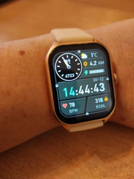 Смарт годинник Розумний годинник Smart Happi Nova Pro Жіночі 2 ремінці Прийом дзвінка Тонометр Лічильник калорій GOLD